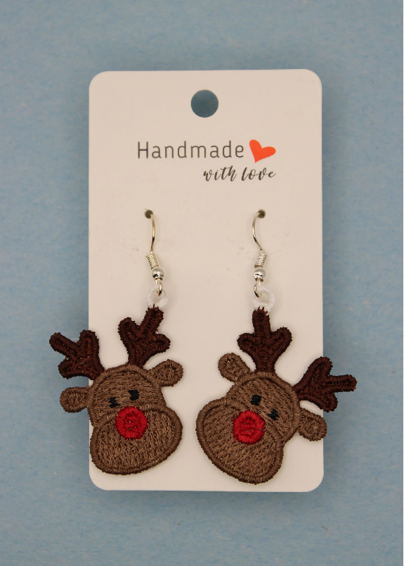 Earrings (Lace) - Christmas