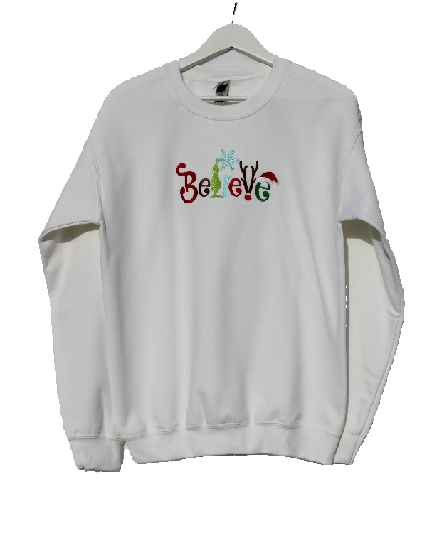 Embroidered Apparel - Believe