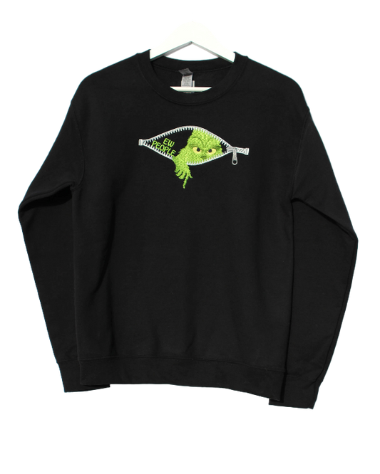 Embroidered Apparel - Ew People Grinch