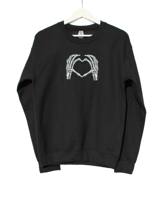 Embroidered Apparel - Skeleton Hands (Outline)