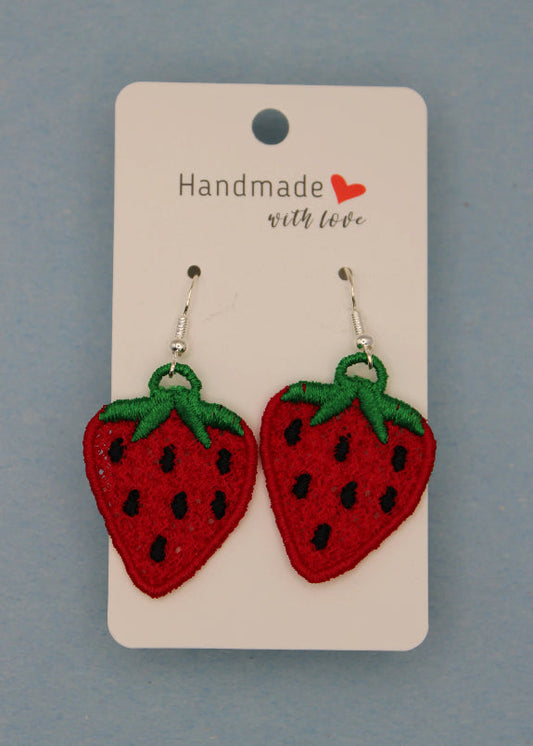 Earrings (Lace) - Fruits