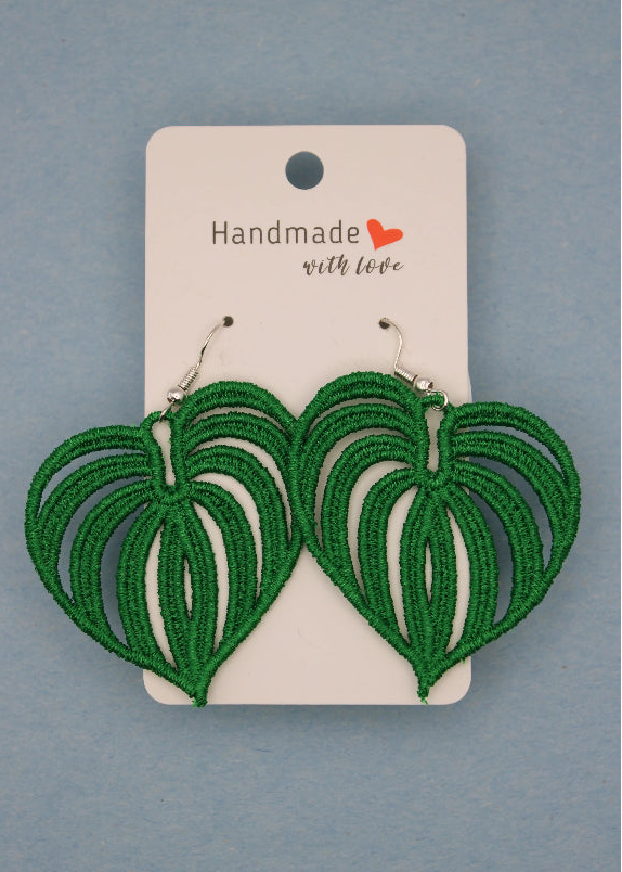 Earrings (Lace) - Plants