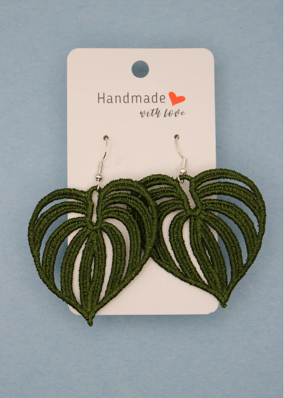 Earrings (Lace) - Plants