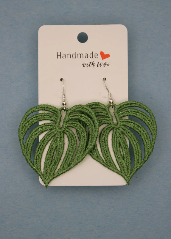 Earrings (Lace) - Plants