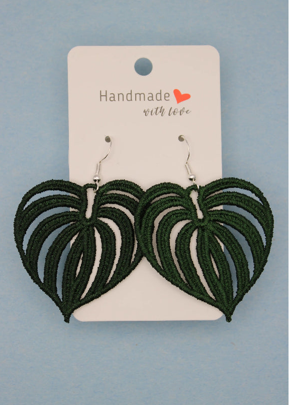 Earrings (Lace) - Plants