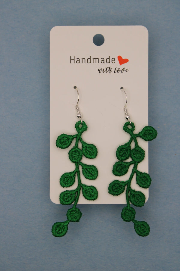 Earrings (Lace) - Plants