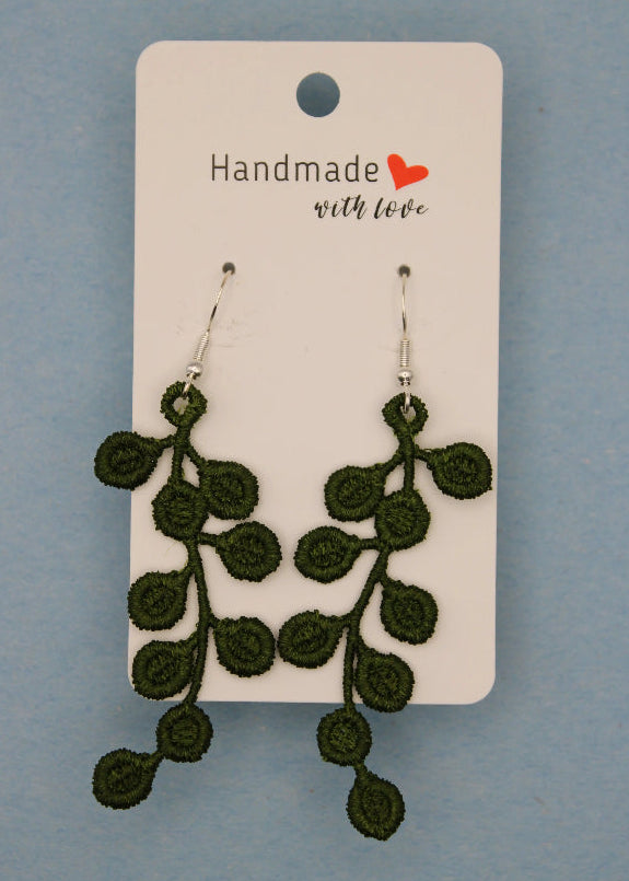 Earrings (Lace) - Plants