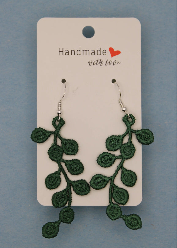 Earrings (Lace) - Plants