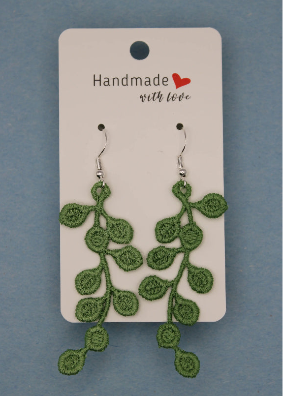 Earrings (Lace) - Plants