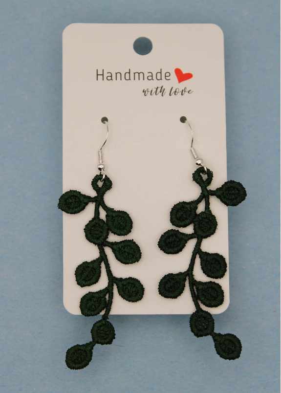 Earrings (Lace) - Plants