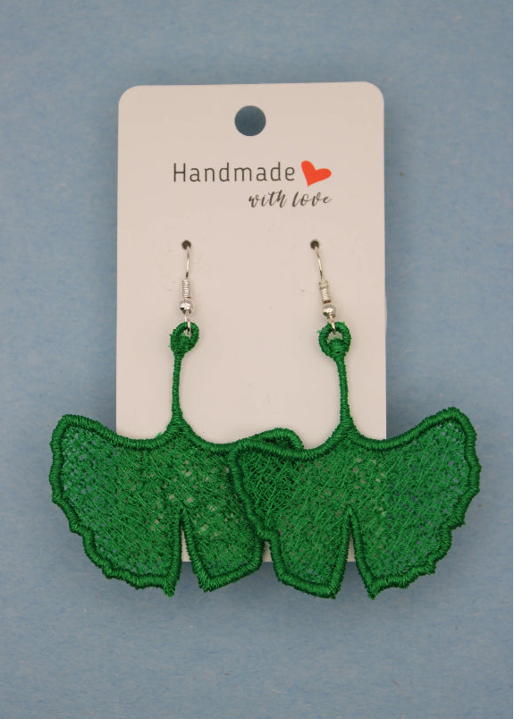 Earrings (Lace) - Plants