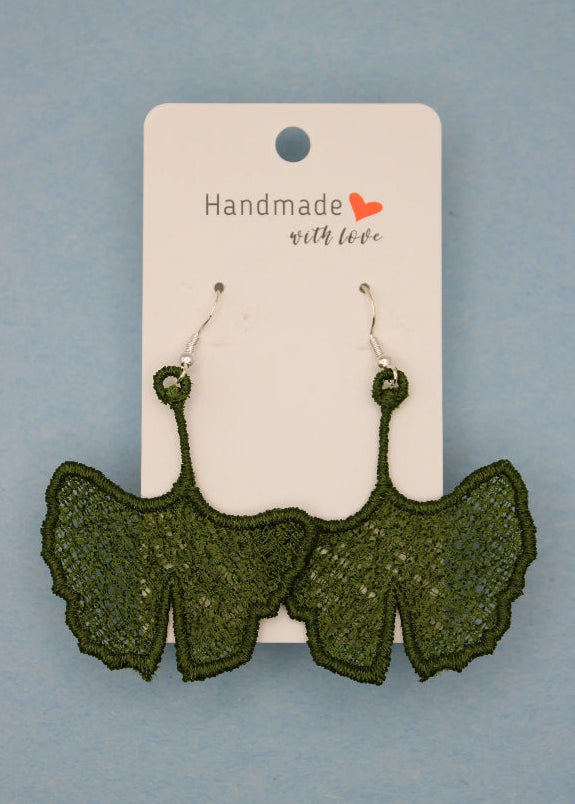 Earrings (Lace) - Plants