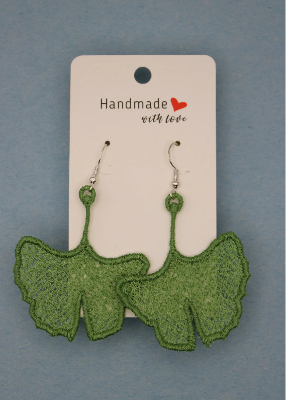Earrings (Lace) - Plants
