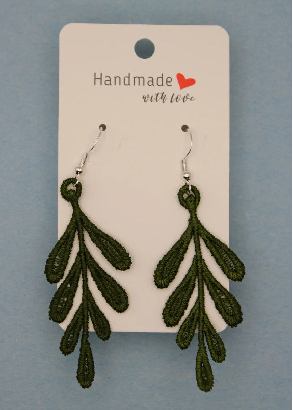 Earrings (Lace) - Plants