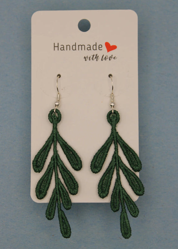 Earrings (Lace) - Plants