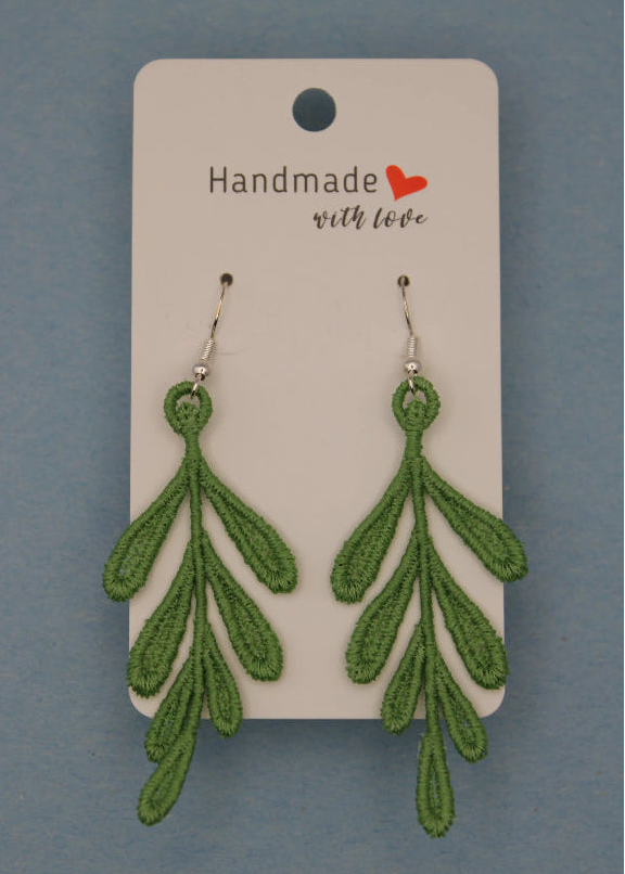 Earrings (Lace) - Plants