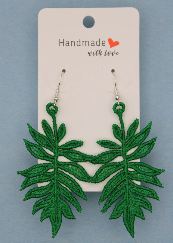Earrings (Lace) - Plants