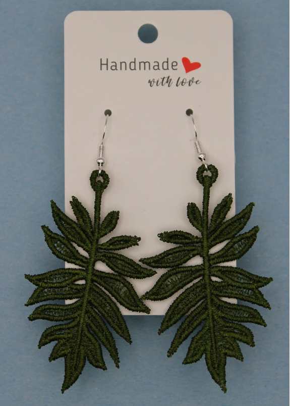 Earrings (Lace) - Plants
