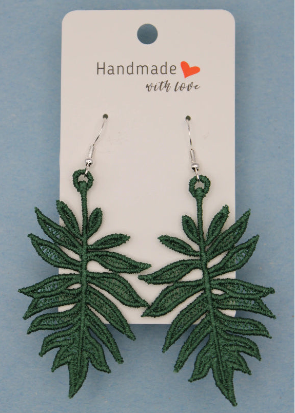 Earrings (Lace) - Plants