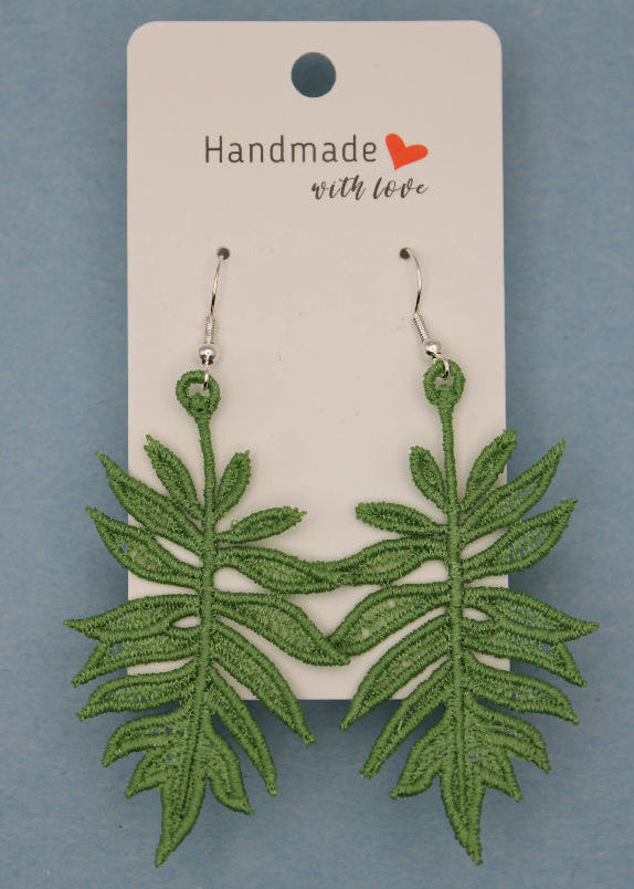 Earrings (Lace) - Plants